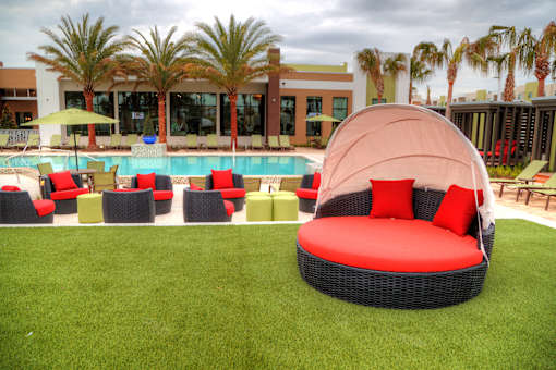 Poolside Patio at The Strand, Oviedo, Florida