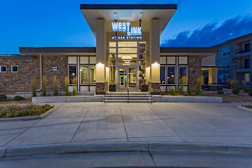 Clubhouse Exterior at Westlink at Oak Station Apartments in Lakewood, CO