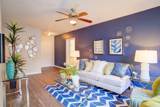 Modern Living Room at Metro 5514, Houston, Texas