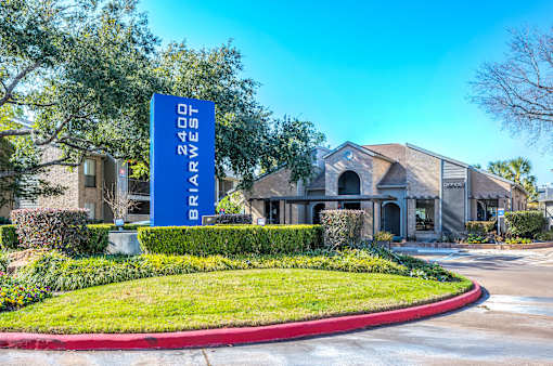 New Signage at 2400 Briarwest Apartments, Houston, TX
