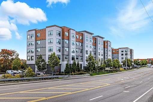 Row of Modern Apartment Building at The Aeronaut, Weymouth, 02190