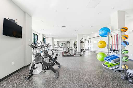 Gym Equipment at The Aeronaut, Weymouth, Massachusetts