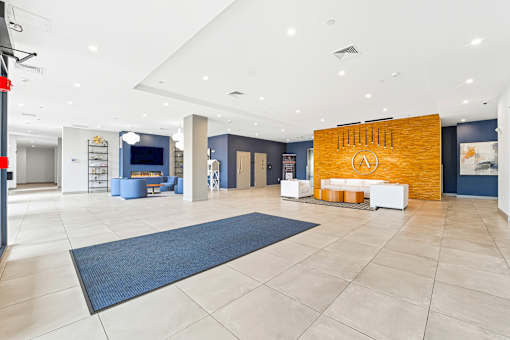 Spacious lobby at The Aeronaut, Weymouth, 02190