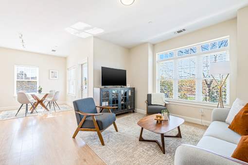 Spacious Living Area at Axis at Lakeshore, Bridgewater, MA, 02324