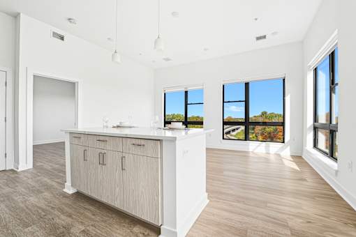 Spacious Kitchen with White Countertop at The Aeronaut, Weymouth, 02190