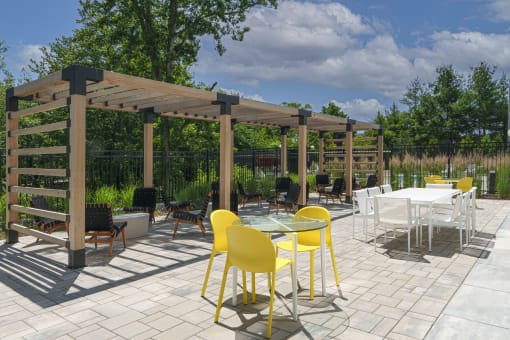Outdoor Terrace at The Aeronaut, Weymouth, MA