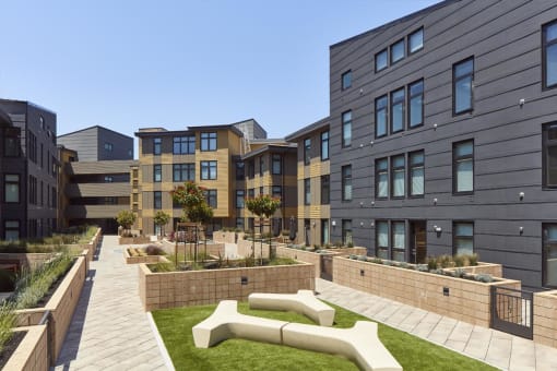 Courtyard elevated view
