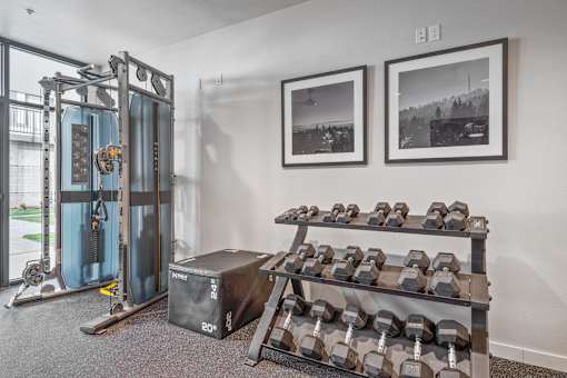 the collection 527 fitness center with cardio equipment