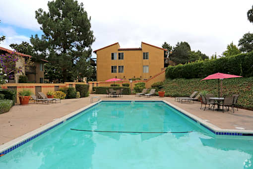 Pool area Villas at Harbor Pointe