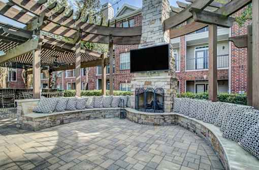 outdoor fireplace