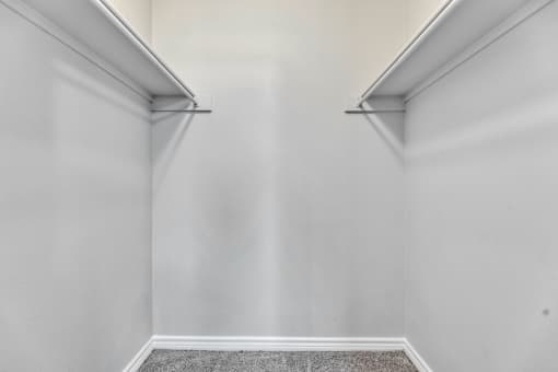 Walk-in closet at Waters at Elm Creek, San Antonio, TX