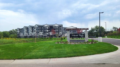 building exterior, entrance from the street