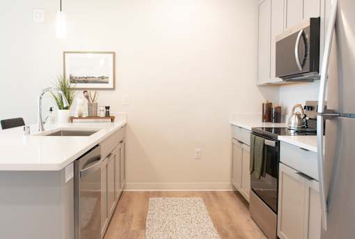 All Electric Kitchen at Alta Apartments, Wisconsin