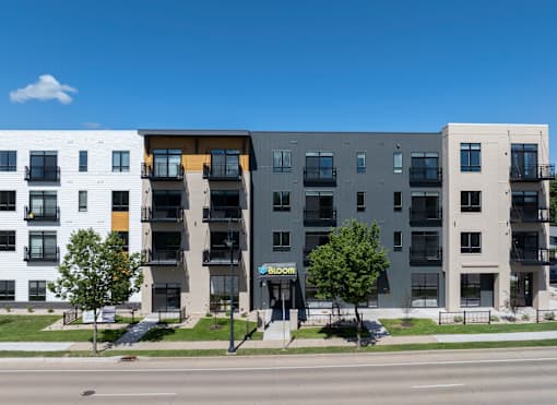 A modern apartment building at Bloom, Monona, WI