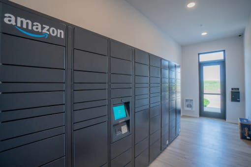 Amazon Lockers at Two Points Crossing, Madison, WI