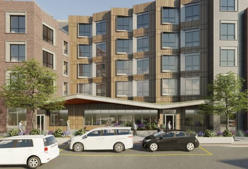 rendering of the proposed apartment complex