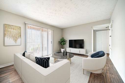 Living Room at Mountain Place Apartments, Stone Mountain