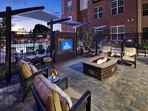 Outdoor Firepit Patio at Hidden Creek, Gaithersburg, Maryland