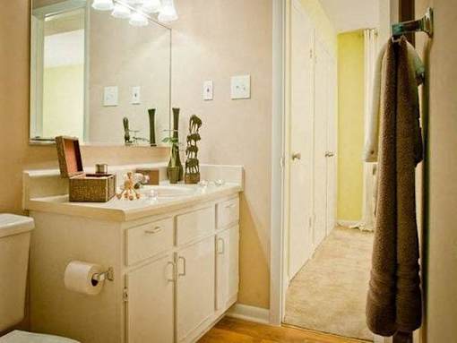 Bathroom at Emory Woods Apartments, Durham, NC.