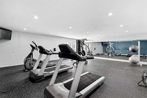 Fitness center at Emerald Bay, Charlotte, NC, 28217