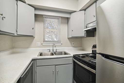 Apartment kitchen at Emerald Bay, North Carolina, 28217
