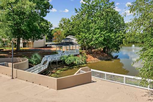 Outdoor area at Emerald Bay, Charlotte, NC, 28217