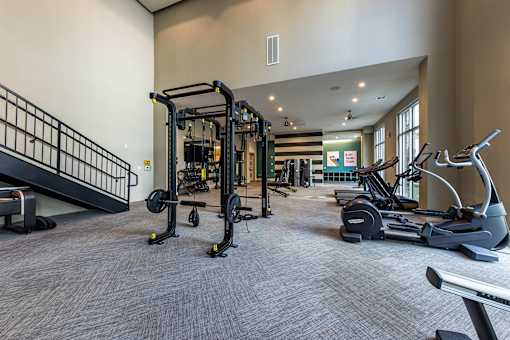 Gym at The Monroe Apartments, Austin