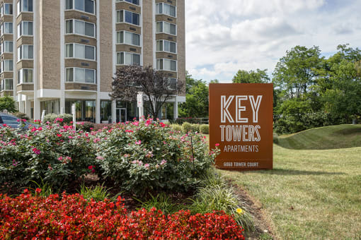 Key Towers exterior and monument sign