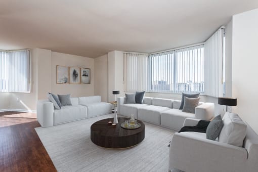 Large and bright living room