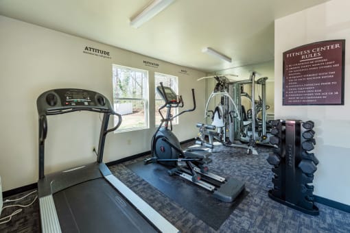 our gym is equipped with state of the art equipment including cardio machines and weights