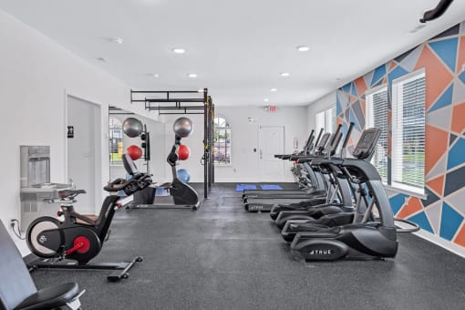 the gym at the fitzgerald apartments in fort lauderdale