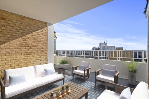 Penthouse balcony