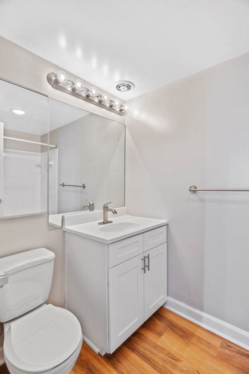 Bright penthouse bathroom