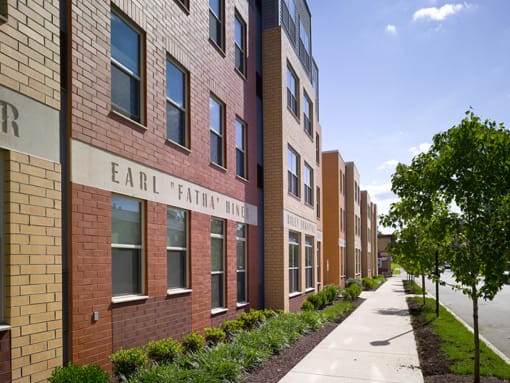 Apartment building walkway-Legacy Apartments, Pittsburgh, PA 15219