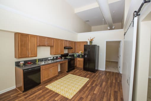 Apartment kitchen, The Lofts at Southside Apartments