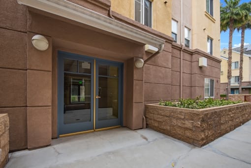 Leasing office entrance at Carlton Court / Metro Hollywood Apartments Los Angeles, CA