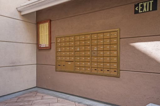 Mail boxes at Carlton Court / Metro Hollywood Apartments Los Angeles, CA