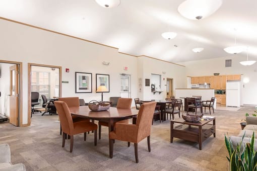 Interior of Clubhouse-Horace Mann Apartments, Gary, IN