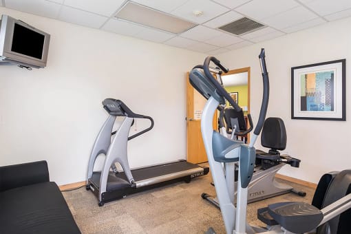 Fitness center interior-Horace Mann Apartments, Gary, IN
