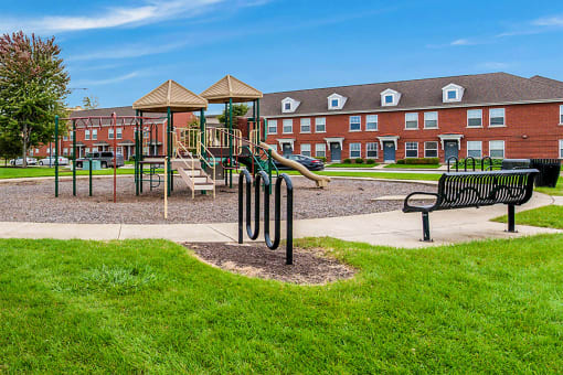 Playground area-Horace Mann Apartments, Gary, IN