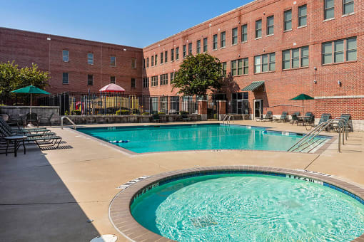 Outdoor pools-Legends Park Apartments, Memphis, TN