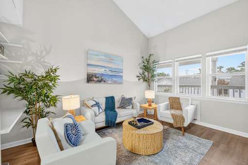 Modern Living Area at Lofts of Wilmington, North Carolina