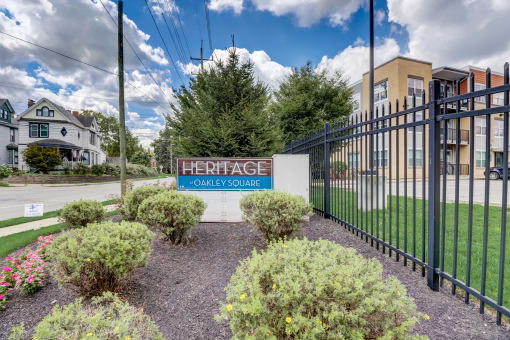 Property Signage at Heritage at Oakley Square, Ohio, 45209