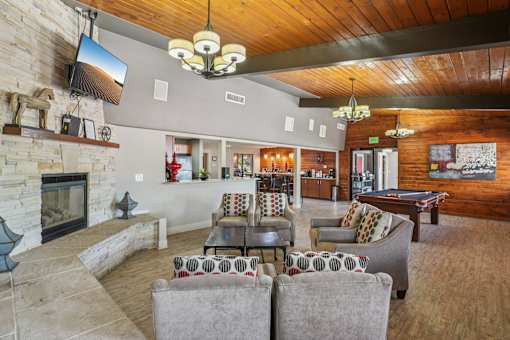 Clubhouse Lounge at University Village Apartments, Colorado Springs, Colorado