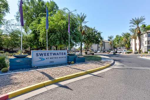 A sign for Sweetwater at Sweetwater At Metro North Apartments, Arizona