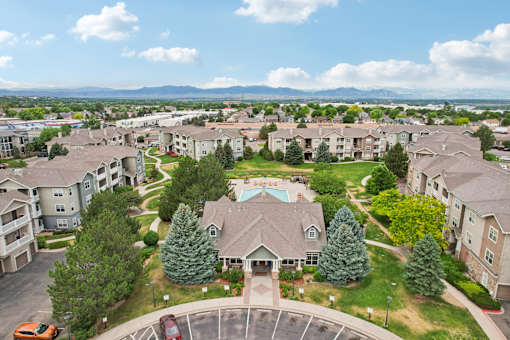 Aerial Community View at Heritage at Stone Mountain, Northglenn, CO, 80233