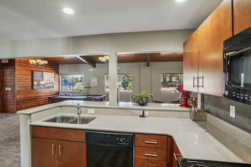 Kitchen Counter at University Village Apartments, Colorado, 80918