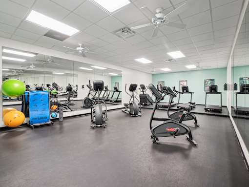 Gym at University Ridge Apartments, Durham, North Carolina