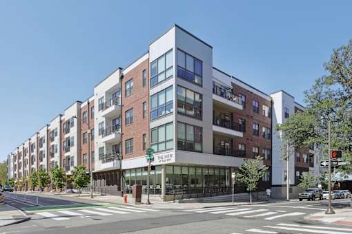 Classic apartment exterior at The View at Old City, Philadelphia