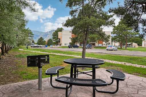 Picnic Table And BBQ at Broadmoor Springs, Colorado, 80906